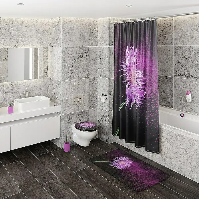 SANILO WC-Sitz Purple Dust mit Schnellverschluss - MDF, Violett, Mit Absenkautomatik