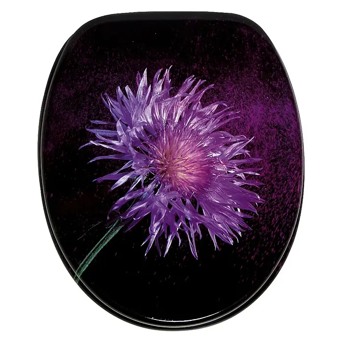 SANILO WC-Sitz Purple Dust mit Absenkautomatik - MDF, Violett, Mit Absenkautomatik