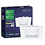 Green Tech Ugradbena LED svjetiljka  (18 W, D x Š x V: 220 x 220 x 25 mm, Bijela) | BAUHAUS