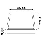 Green Tech LED panel  (18 W, D x Š x V: 210 x 210 x 40 mm, Bijela) | BAUHAUS