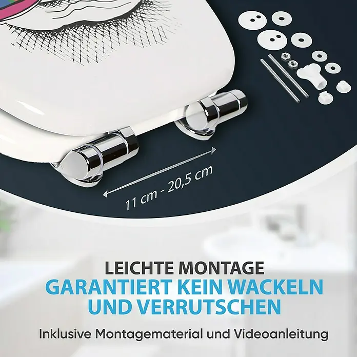 SANILO WC-Sitz Stay Cool mit Absenkautomatik - MDF, Multicolor, Mit Absenkautomatik
