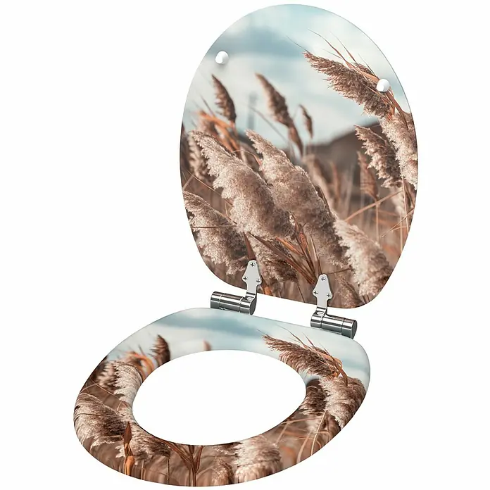 SANILO WC-Sitz Boho mit Absenkautomatik - MDF, Beige, Mit Absenkautomatik