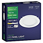 Green Tech LED panel okrugli  (12 W, Ø x V: 17 x 2,5 cm, Bijela) | BAUHAUS
