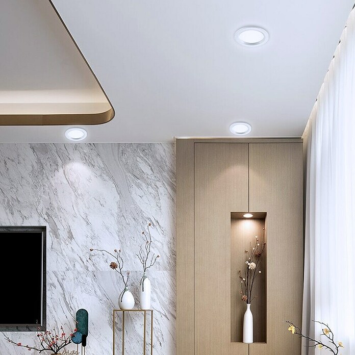 Green Tech LED panel okrugli  (18 W, Ø x V: 22 x 2,5 cm, Bijela) | BAUHAUS