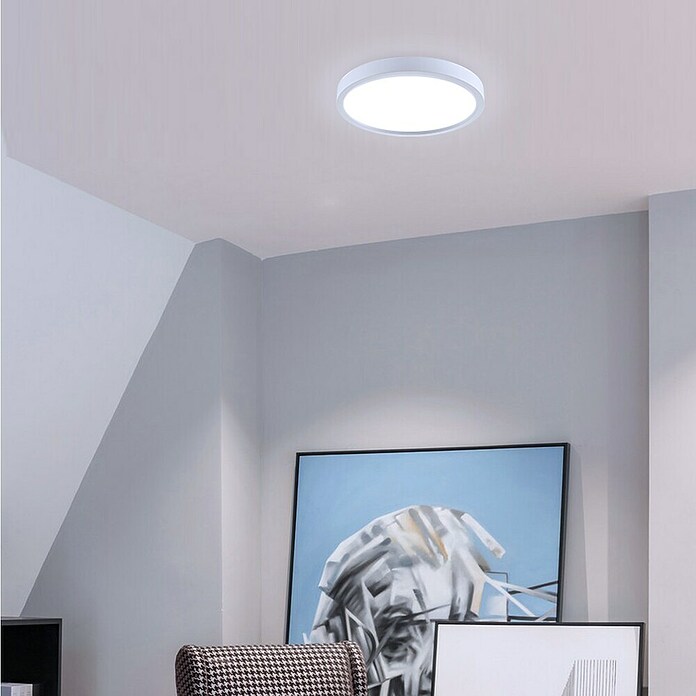 Green Tech LED panel  (18 W, Ø x V: 21 x 4 cm, Bijela) | BAUHAUS