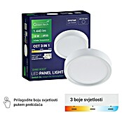 Green Tech LED panel  (18 W, Ø x V: 21 x 4 cm, Bijela) | BAUHAUS