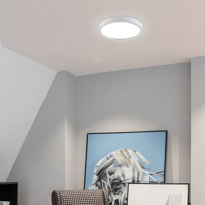 Green Tech LED panel  (24 W, Ø x V: 29 x 4 cm, Bijela) | BAUHAUS