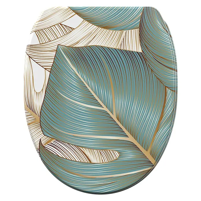 SANILO WC-Sitz Beautiful mit Schnellverschluss - MDF, Blau, Mit Absenkautomatik