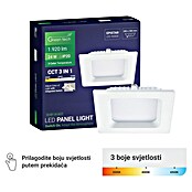 Green Tech Ugradbena LED svjetiljka  (24 W, D x Š x V: 295 x 295 x 25 mm, Bijela) | BAUHAUS