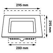 Green Tech Ugradbena LED svjetiljka  (24 W, D x Š x V: 295 x 295 x 25 mm, Bijela) | BAUHAUS