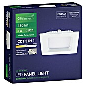 Green Tech Ugradbena LED svjetiljka  (6 W, D x Š x V: 116 x 116 x 25 mm, Bijela) | BAUHAUS