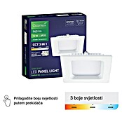 Green Tech Ugradbena LED svjetiljka  (12 W, D x Š x V: 170 x 170 x 25 mm, Bijela) | BAUHAUS