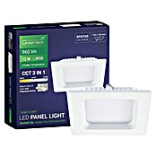 Green Tech Ugradbena LED svjetiljka  (12 W, D x Š x V: 170 x 170 x 25 mm, Bijela) | BAUHAUS
