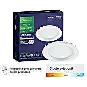 Green Tech LED panel okrugli  (24 W, Ø x V: 29,5 x 2,5 cm, Bijela) | BAUHAUS