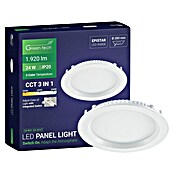 Green Tech LED panel okrugli  (24 W, Ø x V: 29,5 x 2,5 cm, Bijela) | BAUHAUS