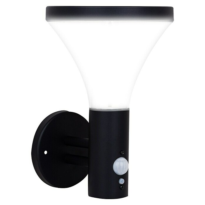Luceco Aplique solar para exterior Dolce (5 W, L x An x Al: 17,5 x 16 x 23,9 cm, Negro, IP44, 520 lm) | BAUHAUS