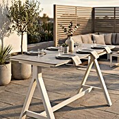 Garten-Stehtisch (L x B x H: 160 x 70 x 102 cm, Aluminium, Verbundwerkstoff, Rechteckig, Natural Warm Grey) | BAUHAUS