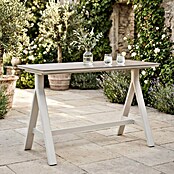 Garten-Stehtisch (L x B x H: 160 x 70 x 102 cm, Aluminium, Verbundwerkstoff, Rechteckig, Natural Warm Grey) | BAUHAUS