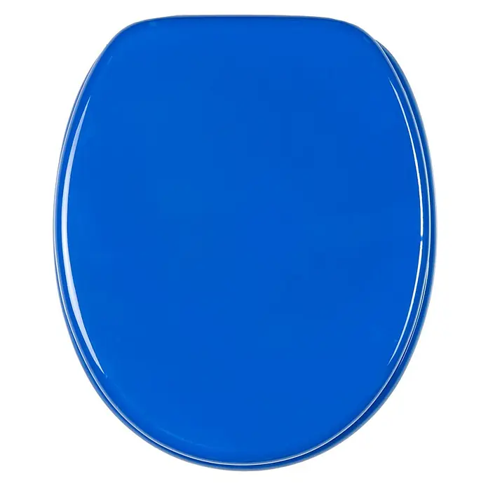 SANILO WC-Sitz Blau mit Absenkautomatik - MDF, Blau, Mit Absenkautomatik