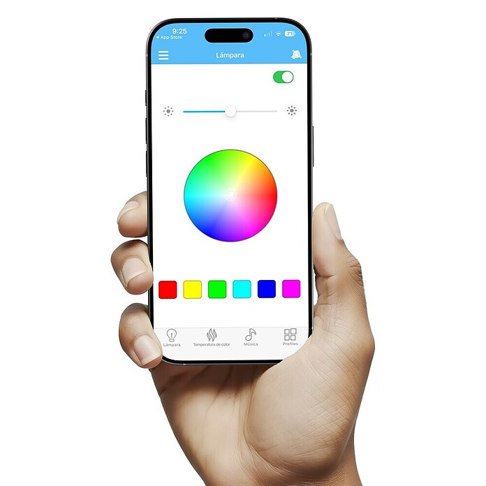 Panaled Plafón LED redondo Prisma (55 W, Ø x Al: 47 x 7 cm, Blanco, RGBW) | BAUHAUS