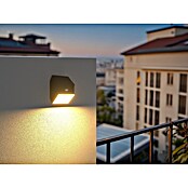 Luceco Aplique solar para exterior Rubix (2,5 W, Blanco neutro, Negro, Temperatura del color: 3.000 K - 6.000 K, Orientable 180°) | BAUHAUS