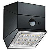 Luceco Aplique solar para exterior Rubix (2,5 W, Blanco neutro, Negro, Temperatura del color: 3.000 K - 6.000 K, Orientable 180°) | BAUHAUS