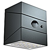 Luceco Aplique solar para exterior Rubix (2,5 W, Blanco neutro, Negro, Temperatura del color: 3.000 K - 6.000 K, Orientable 180°) | BAUHAUS
