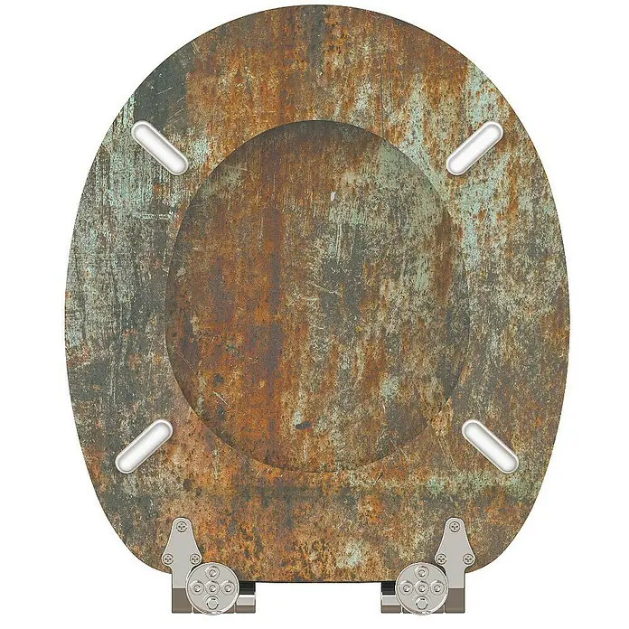 SANILO WC-Sitz Rusty mit Absenkautomatik - MDF, Braun, Mit Absenkautomatik