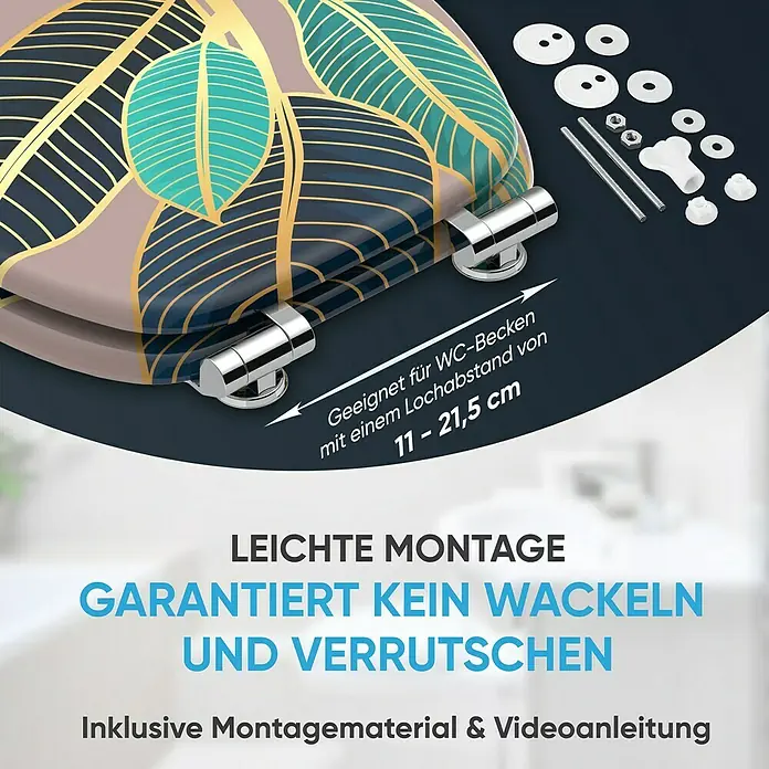 SANILO WC-Sitz Zalina mit Absenkautomatik - MDF, Pink, Mit Absenkautomatik