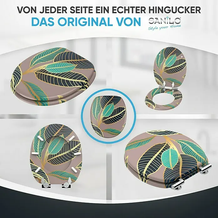 SANILO WC-Sitz Zalina mit Absenkautomatik - MDF, Pink, Mit Absenkautomatik