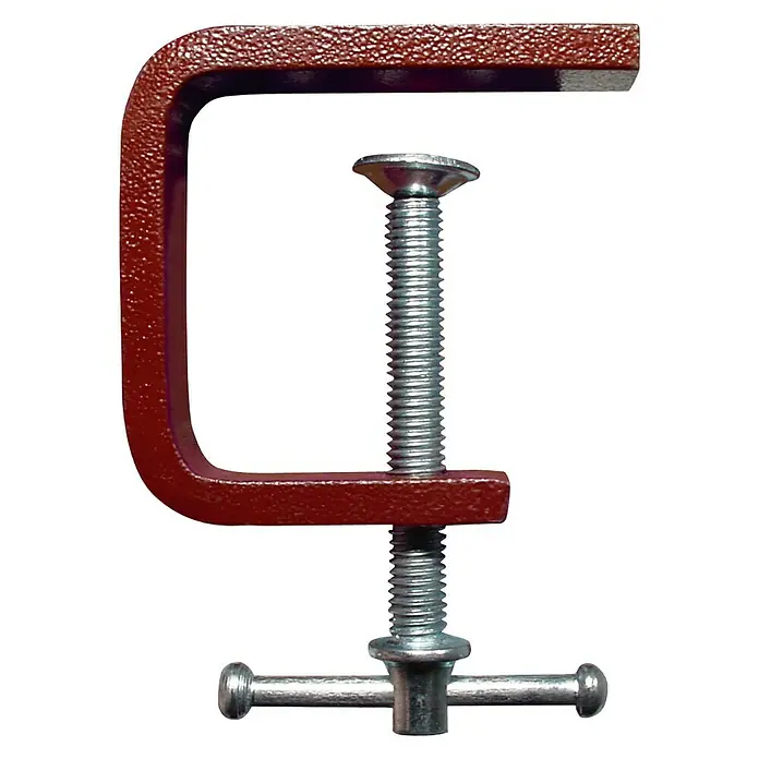 Piher Sargento 55010 - Anchura de sujeción: 95 mm - Robusta mordaza de tornillo de metal, ideal para proyectos de taller y bricolaje. Para una sujeción precisa y la fijación de piezas.