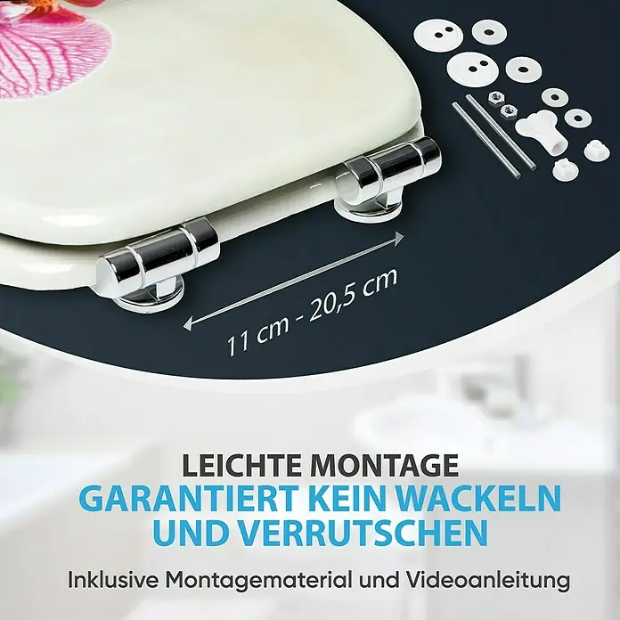 SANILO WC-Sitz Wellness mit Absenkautomatik - MDF, Violett, Mit Absenkautomatik