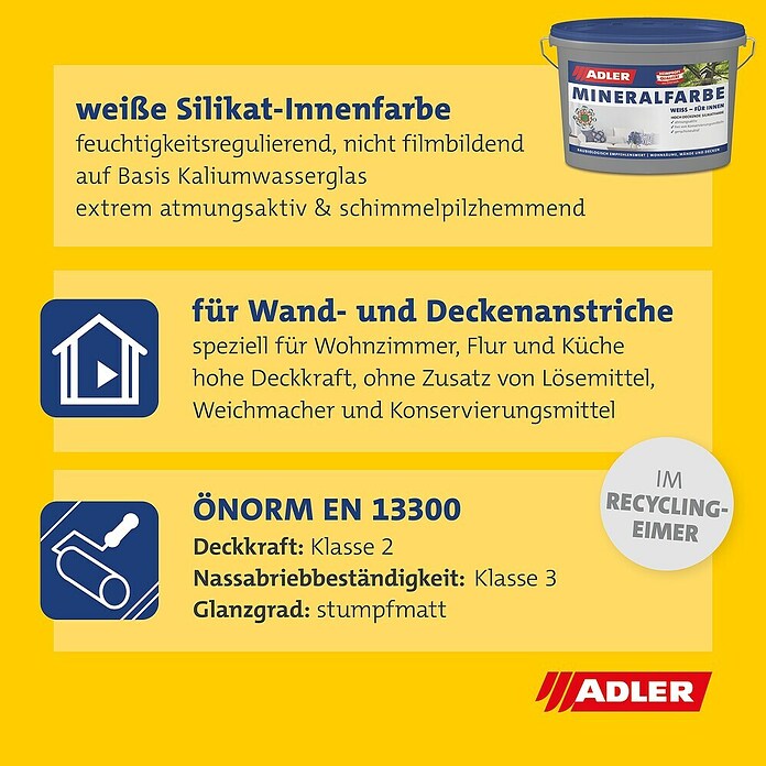 Adler Mineralfarbe (20 kg)
