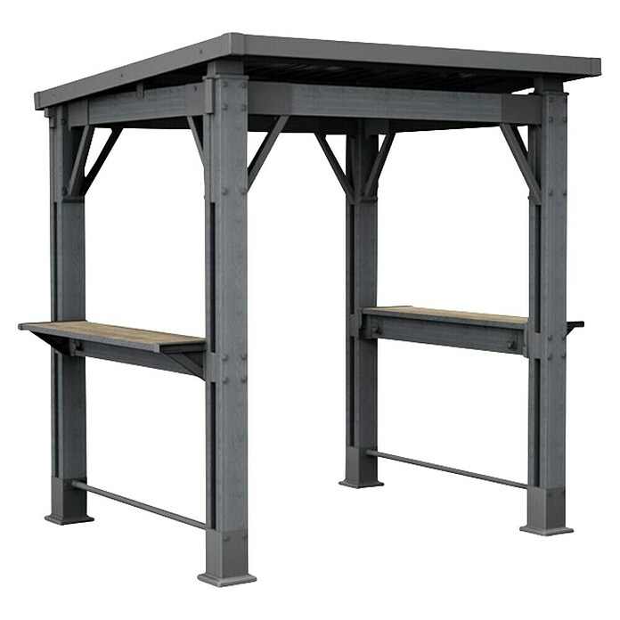 Keter Pérgola para barbacoa Grill Gazebo (An x Pr: 247 x 200 cm, Antracita, Plástico) | BAUHAUS