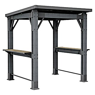 Keter Pérgola para barbacoa Grill Gazebo (An x Pr: 247 x 200 cm, Antracita, Plástico)