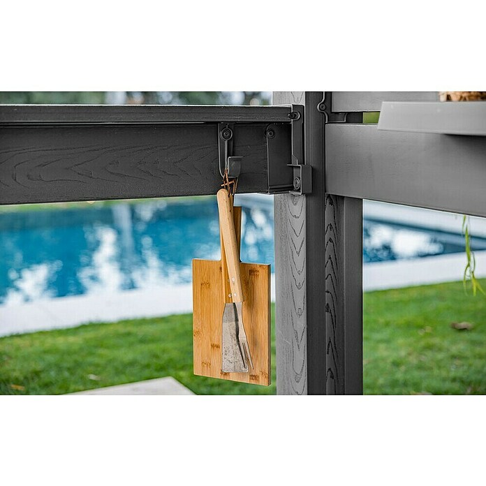 Keter Pérgola para barbacoa Bar Gazebo (An x Pr: 230 x 200 cm, Antracita, Plástico) | BAUHAUS