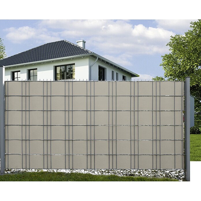 Hadra Tuinlamellen (250 x 190 cm, Grijs)