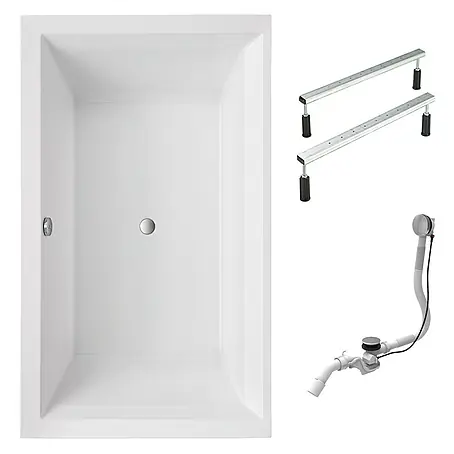 Interpromo  Badewanne Mare inkl. Fußgestell 190 x 120 x 65