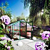 KGT Gewächshaus Rose IV (4,29 x 2,33 x 2,15 m, Polycarbonat, Glasstärke: 10 mm, Moosgrün)