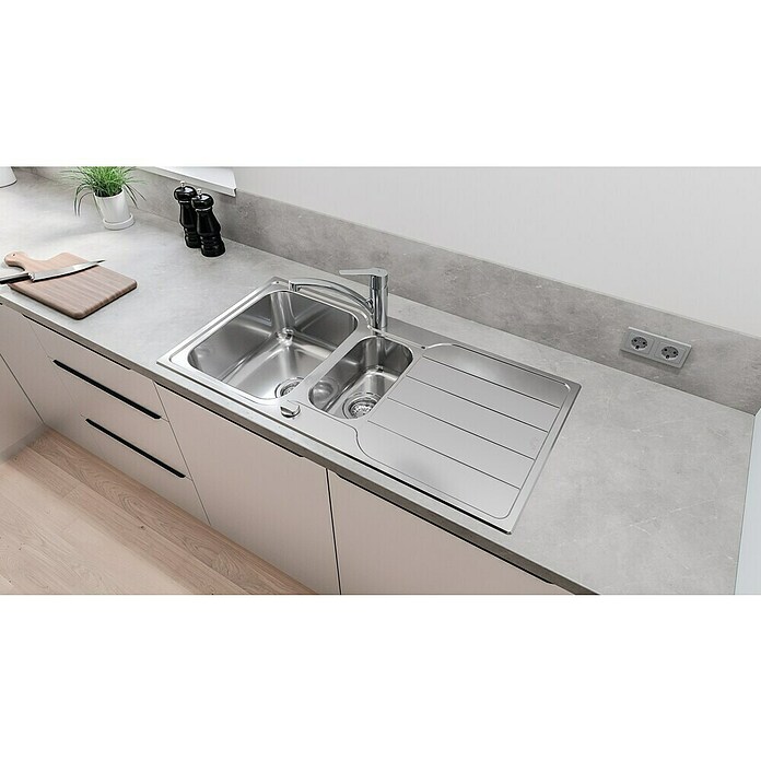 Grohe QuickFix Spültischarmatur Start (Ausladung Armatur: 227 mm, Chrom, Schwenkbereich: 140 °) | BAUHAUS