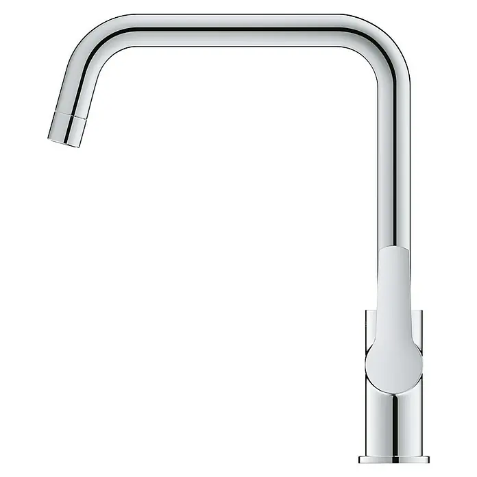 Grohe Start Spültischarmatur - Chrom, Glänzend, U-Auslauf - Moderner, hochbogiger verchromter Küchenarmatur mit schlankem Einhebelgriff.
