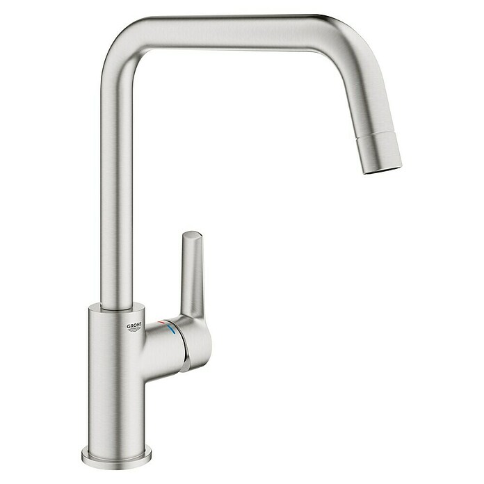 Grohe QuickFix Keukenkraan Start U-uitloop (Supersteel RVS look) | BAUHAUS