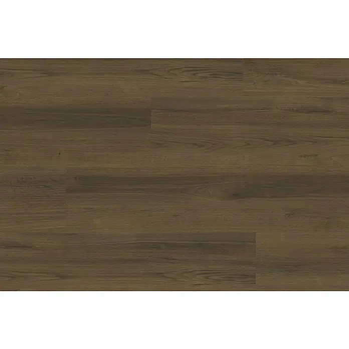 Granorte Designboden Kenkotrend - Chestnut, 1.164 x 300 x 8,5 mm - Dunkelbrauner Holzboden mit sichtbarer Maserung und Dielenfugen.