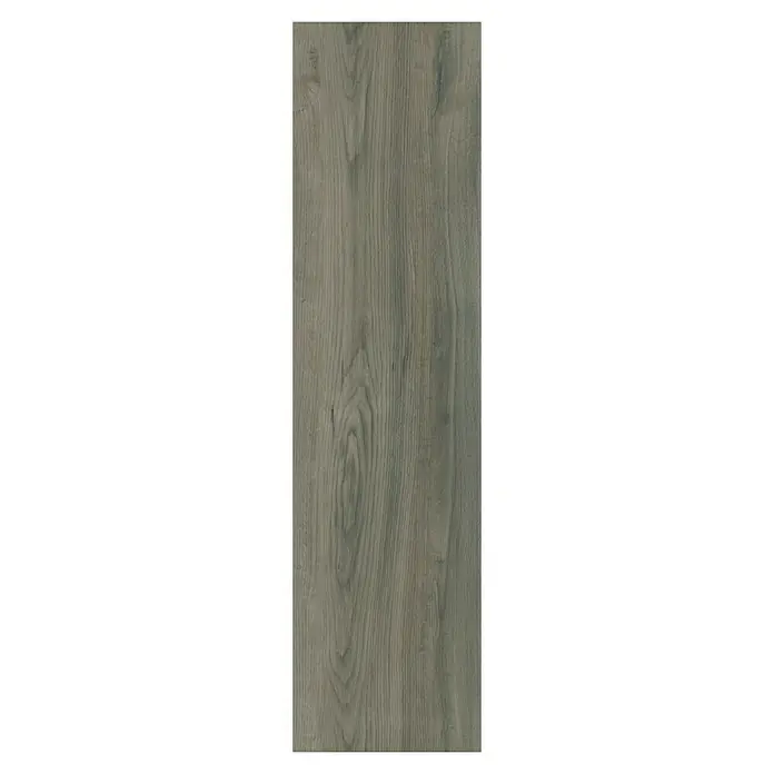 Granorte Designboden Kenkotrend - Ashland, 1.164 x 300 x 8,5 mm - Rustikales graues Holzbrett mit sichtbarer Maserung und Astdetails.