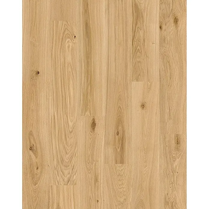 Granorte Korkboden Ecoprint - Eiche Blond, Landhausdiele, 1.164 x 194 x 8,5 mm - Helle Eichenholzparkettböden mit sichtbarer Maserung und Ästen.