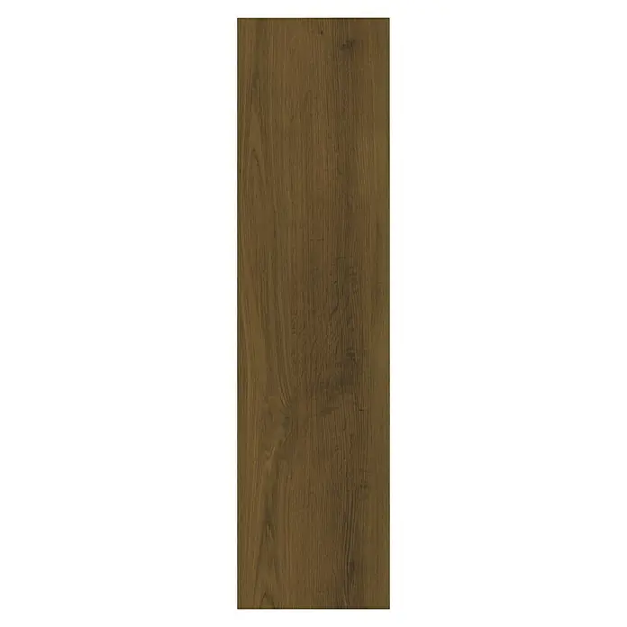 Granorte Designboden Kenkotrend - Saddle, 1.164 x 300 x 8,5 mm - Dunkelbraune Holzstruktur mit ausgeprägter Maserung. Ideal für Böden oder Möbeloberflächen.