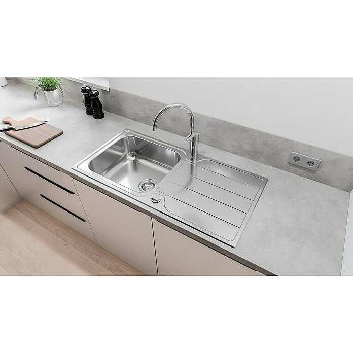 Grohe QuickFix Spültischarmatur Start 2021 (Ausladung Armatur: 183 mm, Chrom, Glänzend) | BAUHAUS