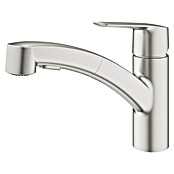 Grohe QuickFix Keukenkraan Start (Supersteel RVS look, Zwenkbereik: 90 °) | BAUHAUS