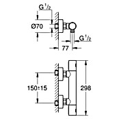 Grohe Precision Get Brausethermostat Precision Get (Chrom, Glänzend) | BAUHAUS