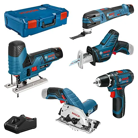 Bosch Professional  Maschinen-Set 5-Tool-Kit GSR+GST+GOP+GKS+GSA